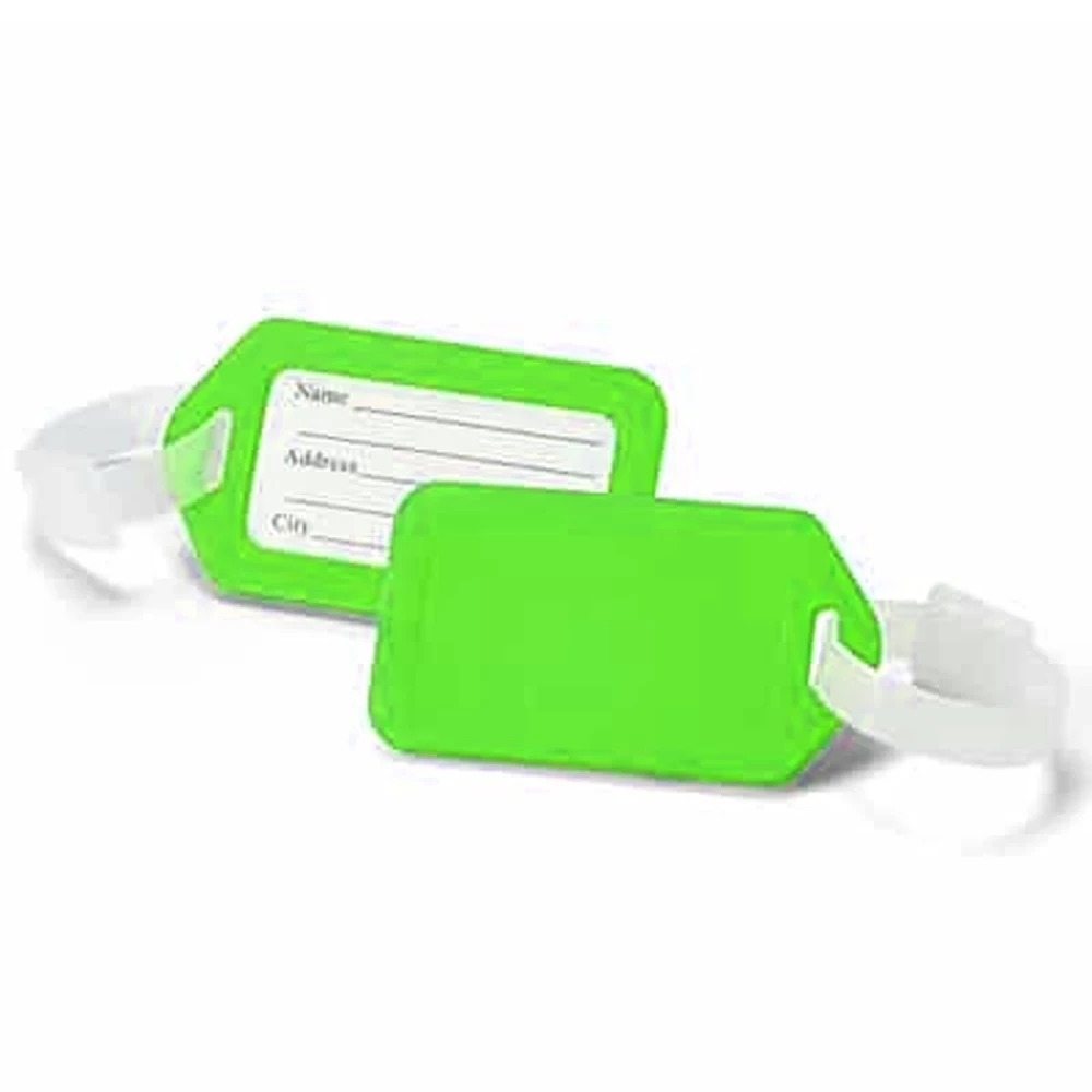 Tag de Mala Retangular Personalizada Verde