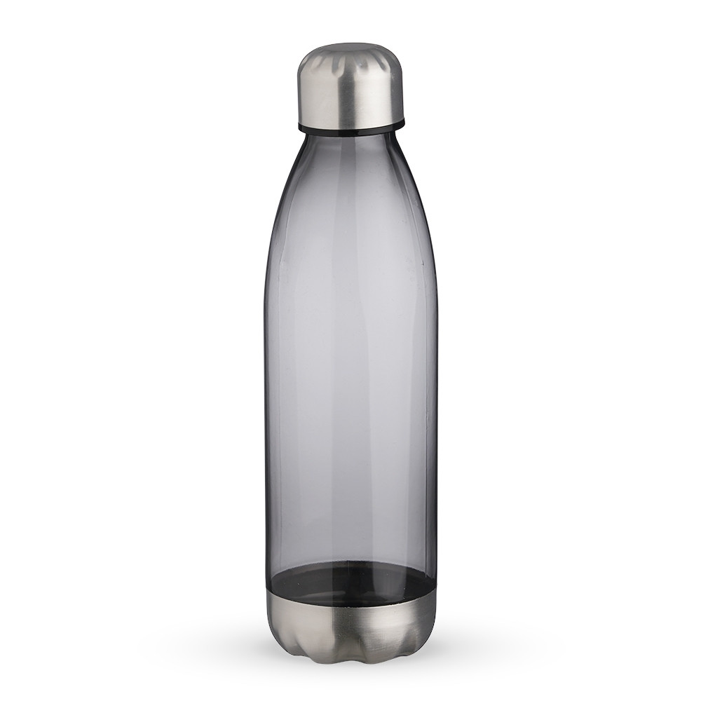 Garrafa Personalizada Plástica - 700ml Fume e Inox