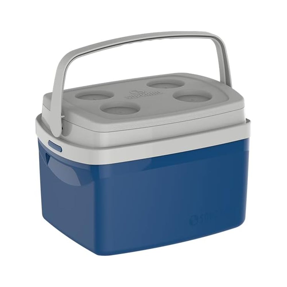 Caixa Térmica Personalizada com Porta Copo - 12L Azul