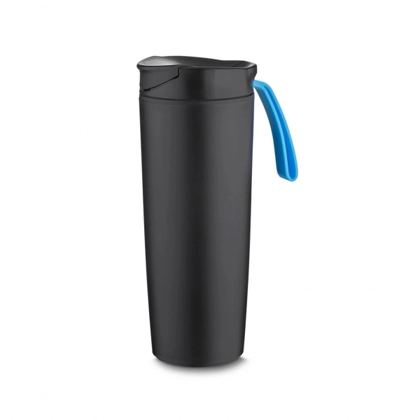 Copo Antiqueda Personalizado - 500ml Preto e Azul