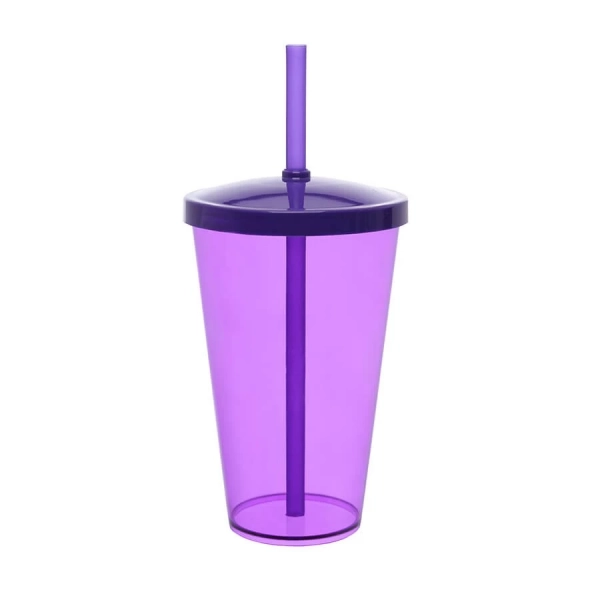 Copo Personalizado Liso - 550ml (Leitoso ou Cristal) Roxo