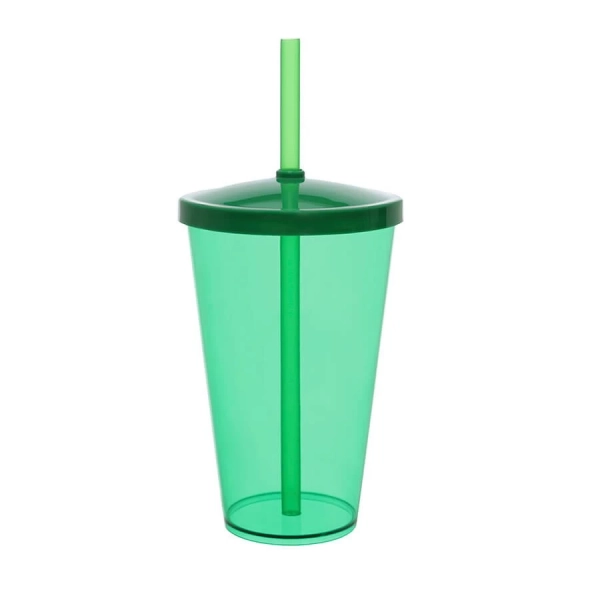 Copo Personalizado Liso - 550ml (Leitoso ou Cristal) Verde